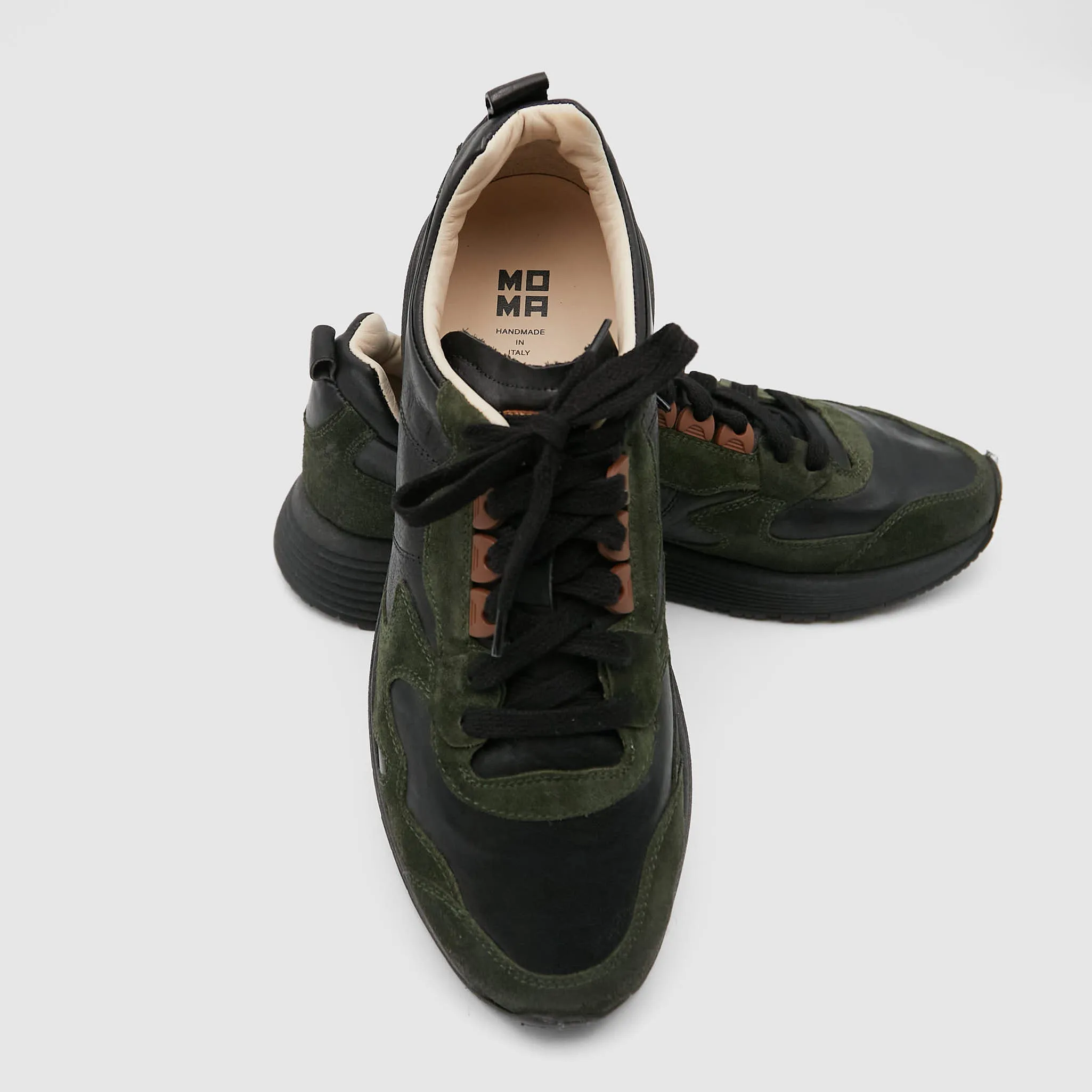 Moma Allaciata Comfort Sneaker Waxed Cotton/ Leather