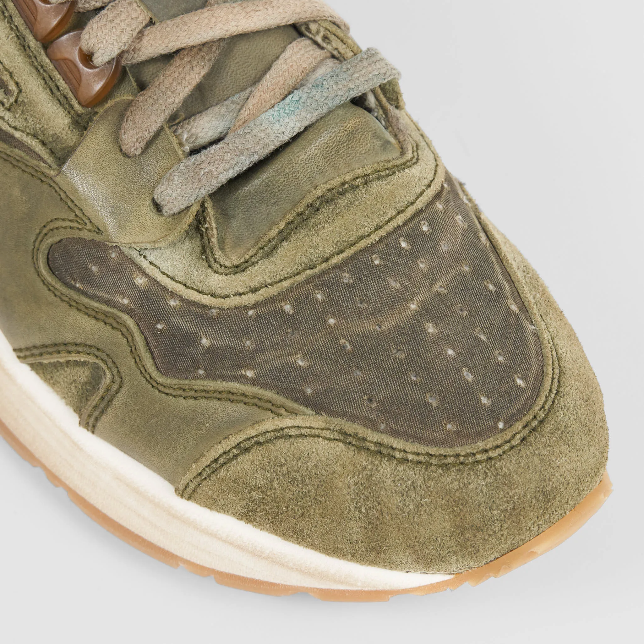 Moma Allaciata Comfort Sneaker Waxed Cotton/ Leather