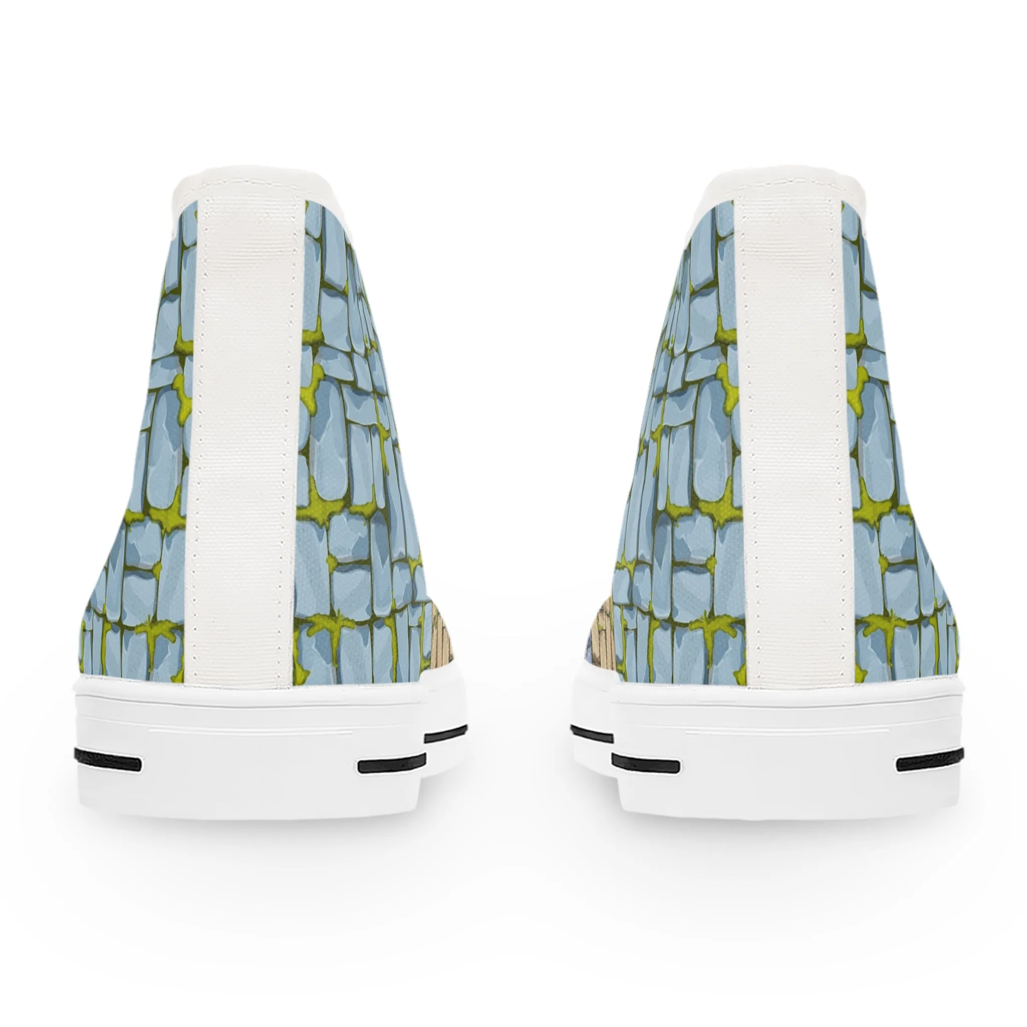 Mossy Colorful Pavement Women's High Top Sneakers