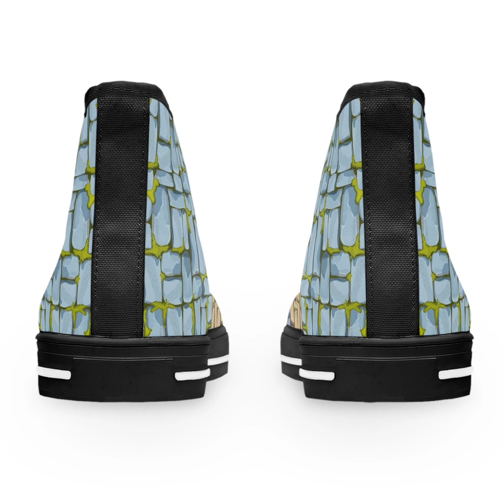 Mossy Colorful Pavement Women's High Top Sneakers