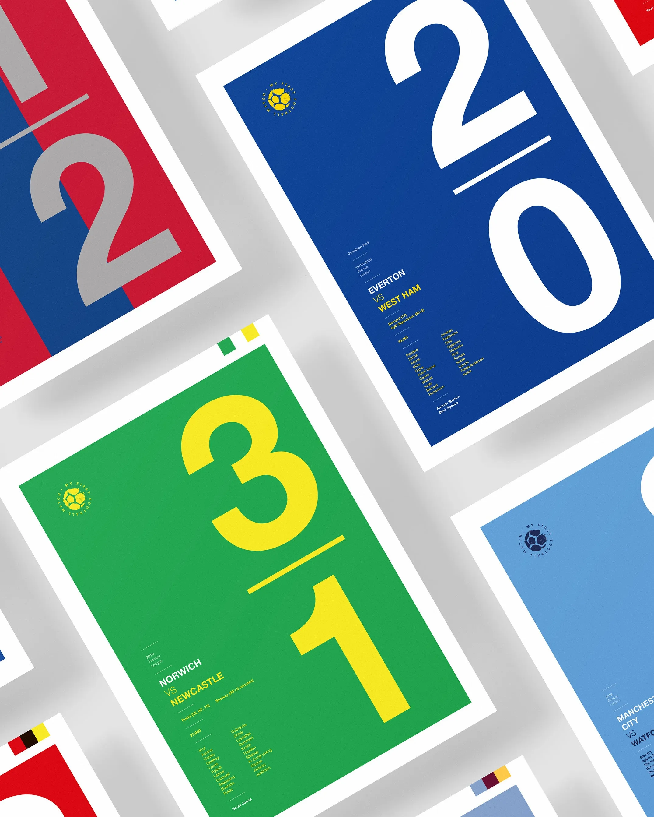 My first match – personalised prints