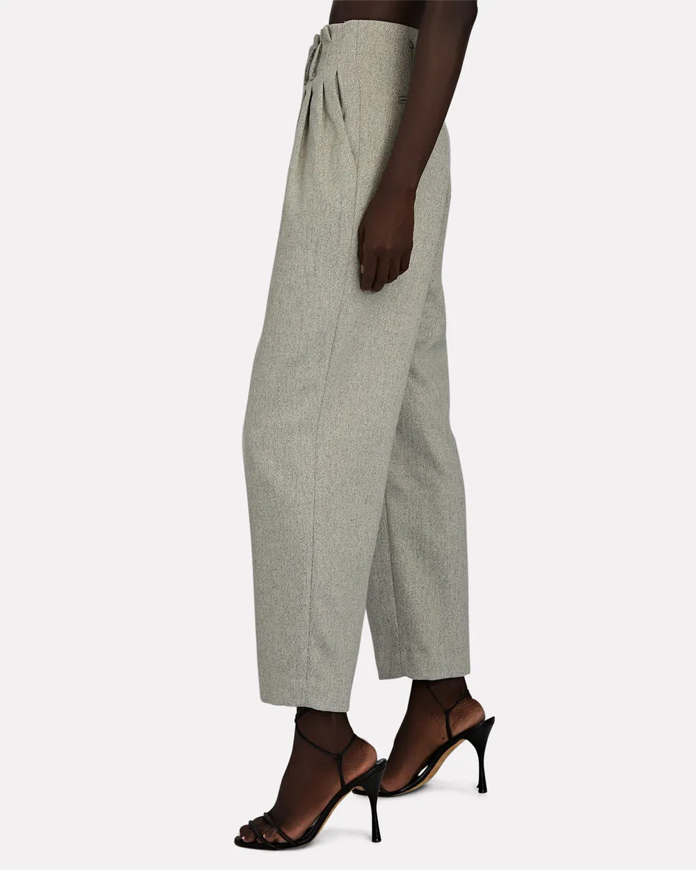 Nelson Flannel Cropped Pants
