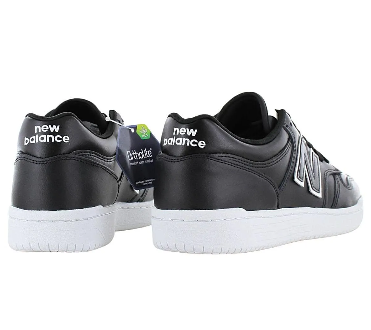 New Balance BB 480 - Herren Schuhe Leder Schwarz BB480LBT