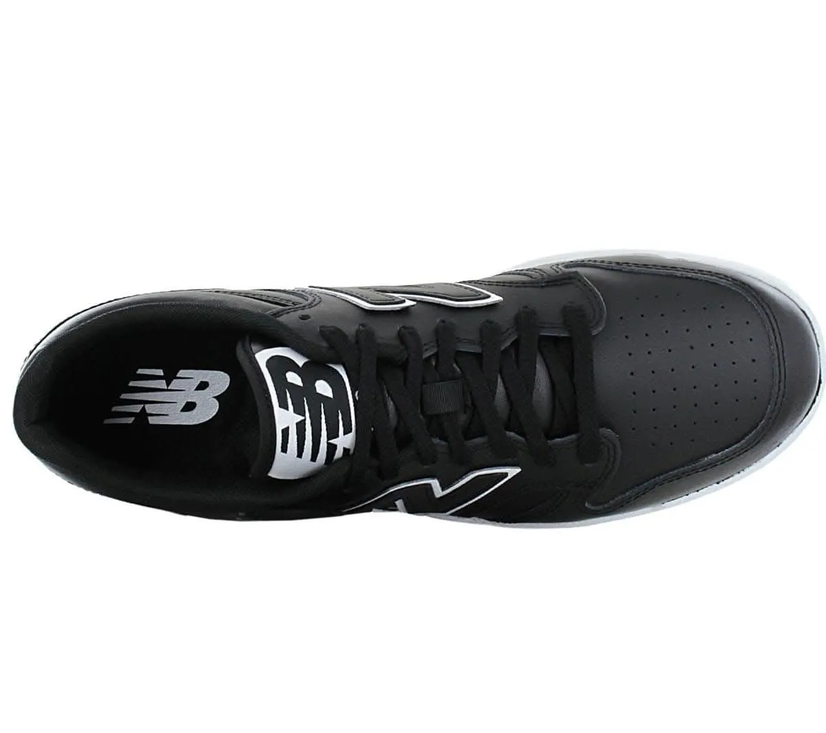 New Balance BB 480 - Herren Schuhe Leder Schwarz BB480LBT