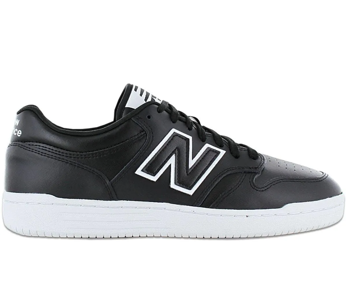 New Balance BB 480 - Herren Schuhe Leder Schwarz BB480LBT