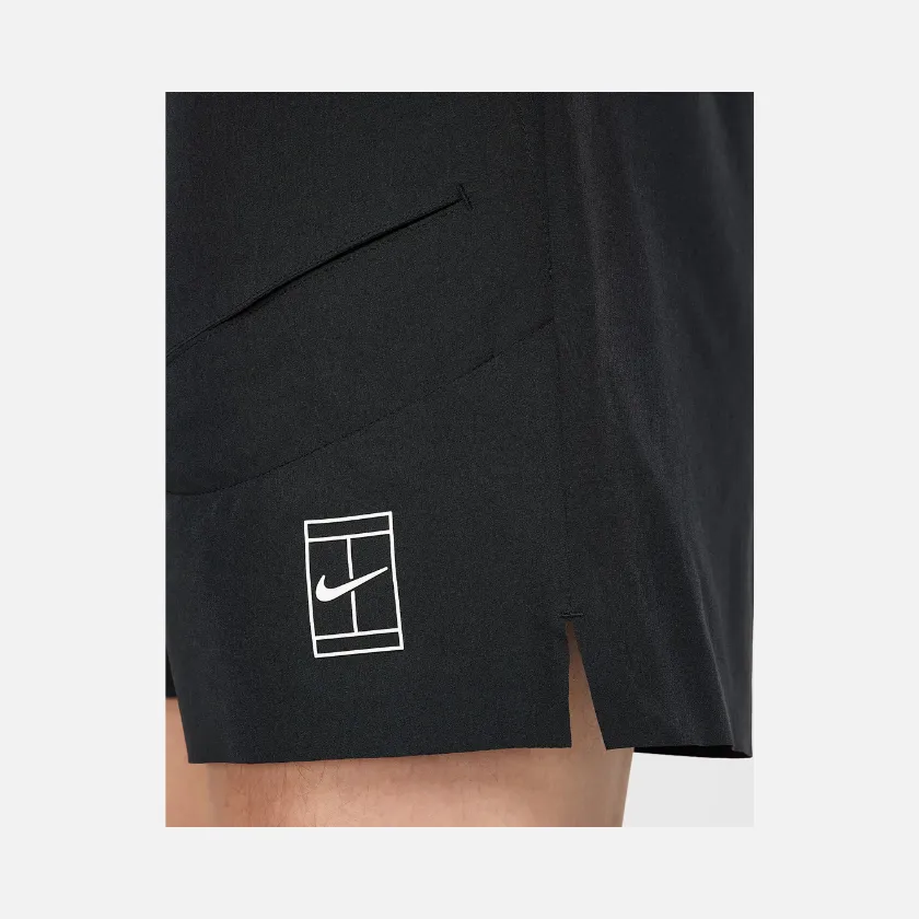 Nike Court Advantage Men's Dri-FIT 6" Tennis Shorts -Black/White