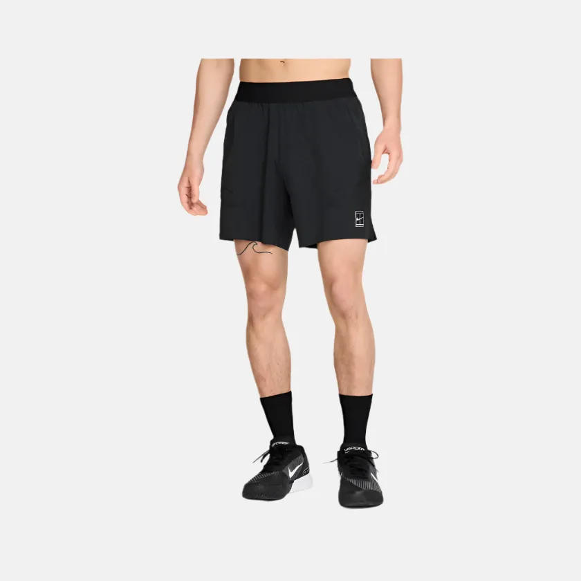 Nike Court Advantage Men's Dri-FIT 6" Tennis Shorts -Black/White
