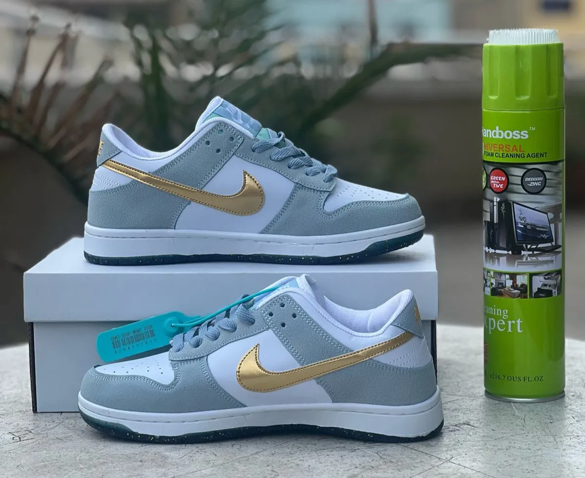 Nike Dunk Low - Grey/White/Gold