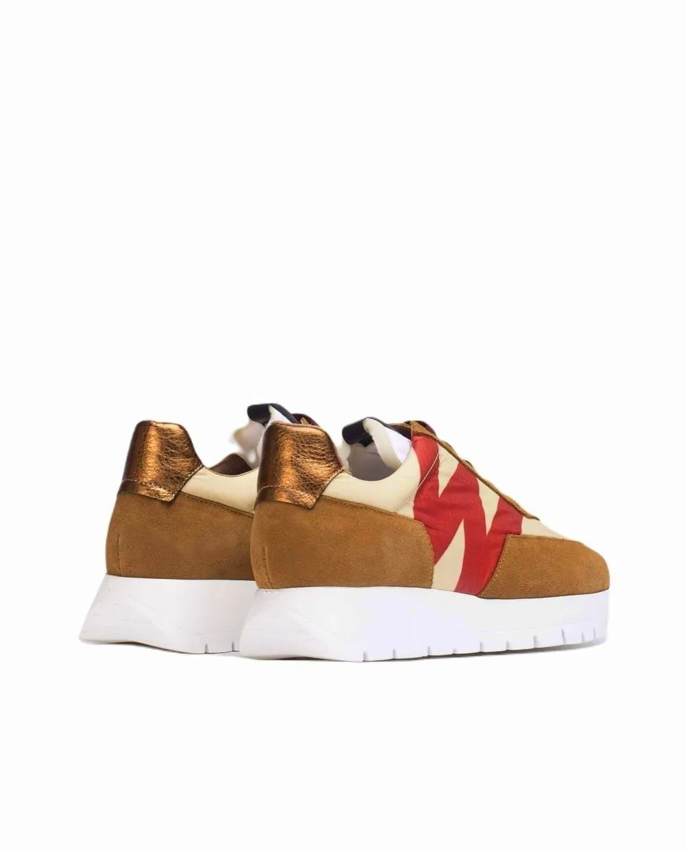 'Odisei' women's sneaker - brown mix