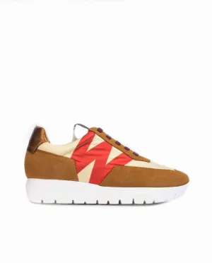 'Odisei' women's sneaker - brown mix