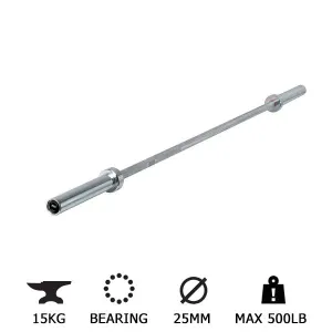Olympic 15kg Barbell (Nickel - Bearings)