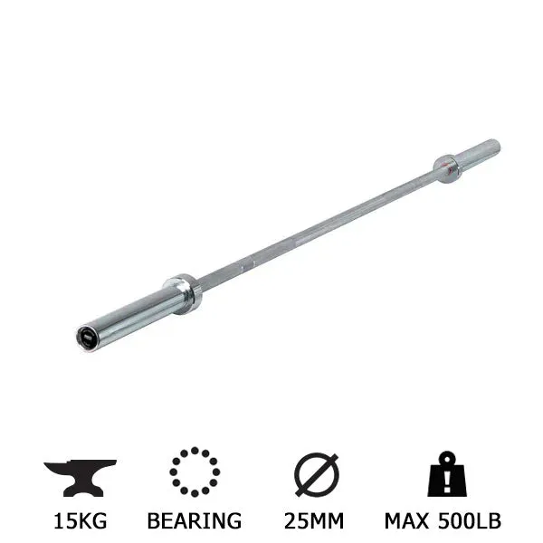 Olympic 15kg Barbell (Nickel - Bearings)