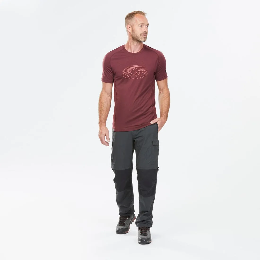 Pantalon modulable 2 en 1 et résistant de trek montagne - MT100 Homme
