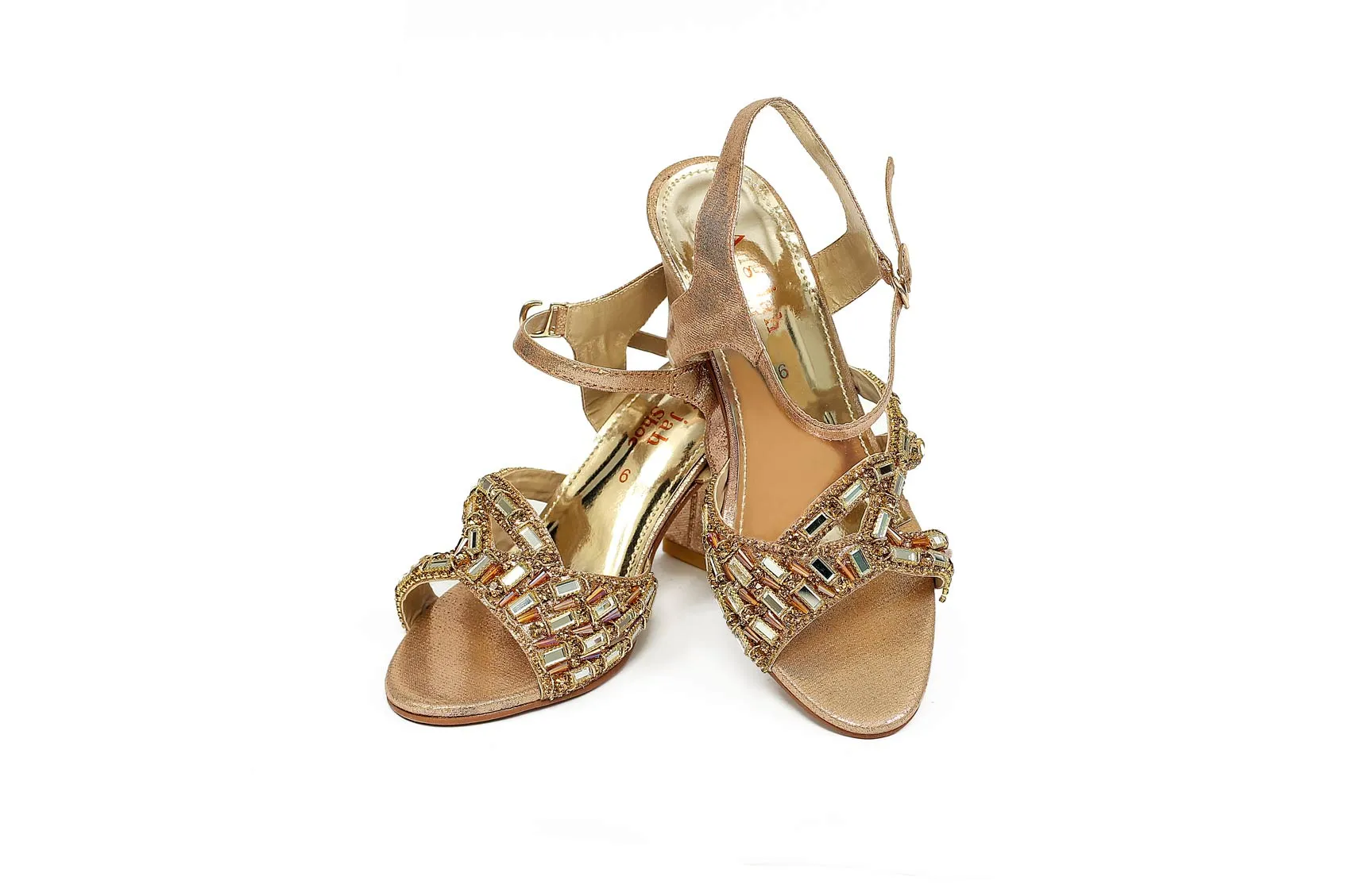 Peach Color Formal Sandals-RS33