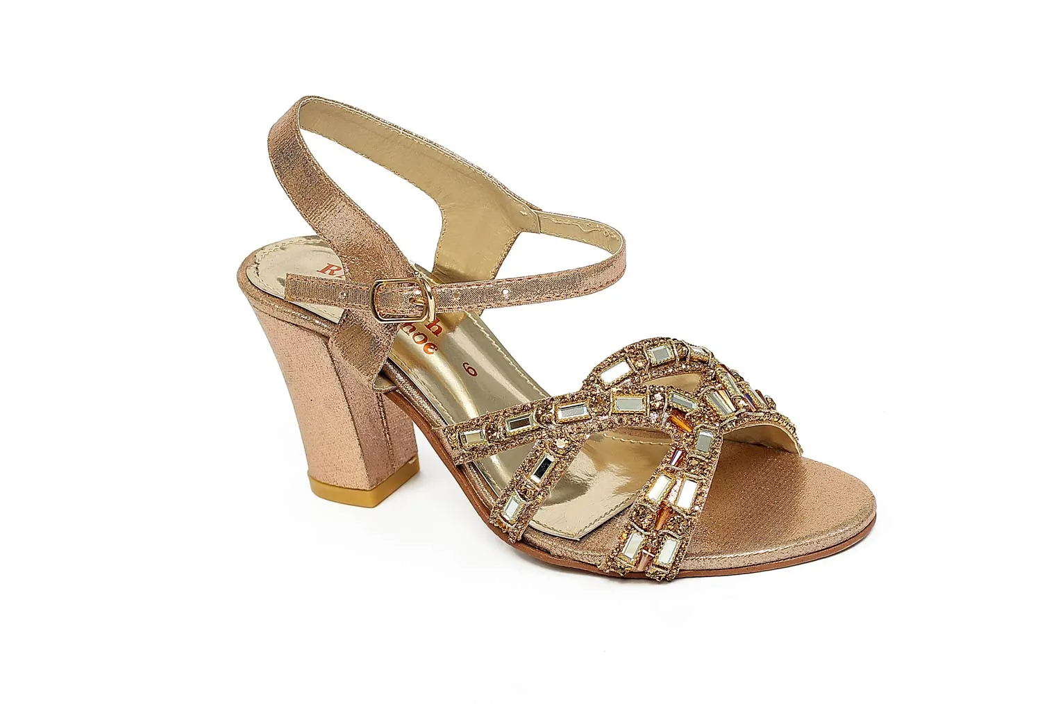 Peach Color Formal Sandals-RS33