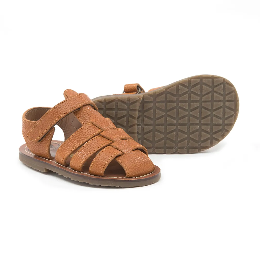 Pepe Leather Sandals Mini Box Brown