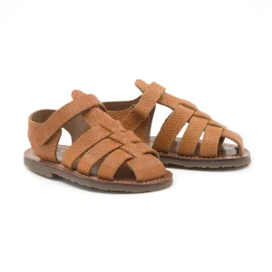 Pepe Leather Sandals Mini Box Brown