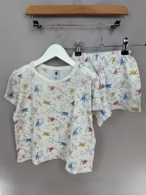 Petit Bateau monkey short pjs 6y