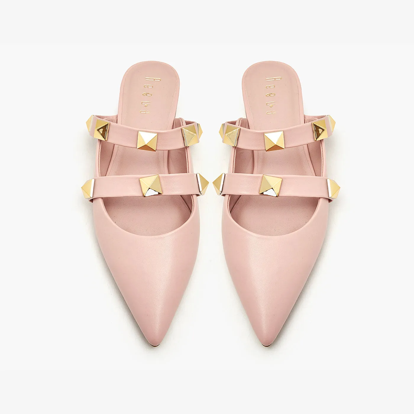 Pointed Embellished Mules
