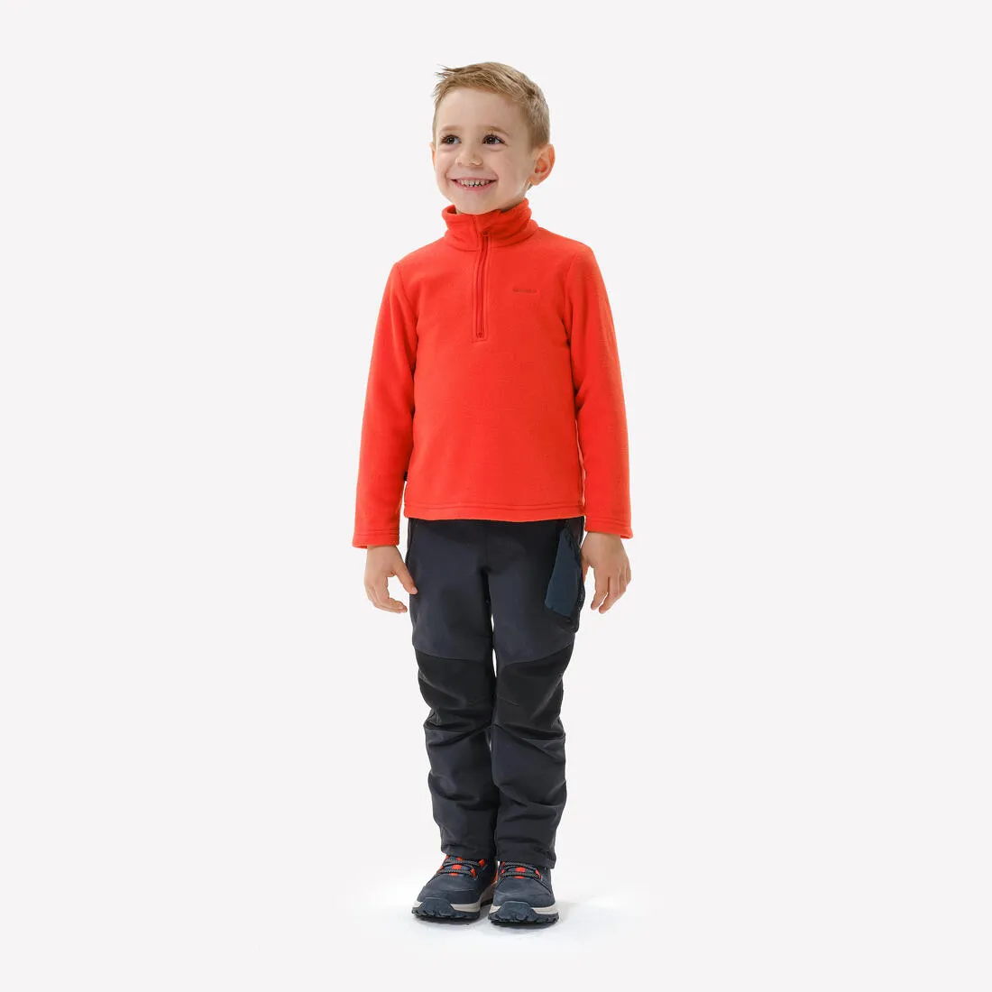 Polaire de randonnée - mh100 verte - enfant 2-6 ans