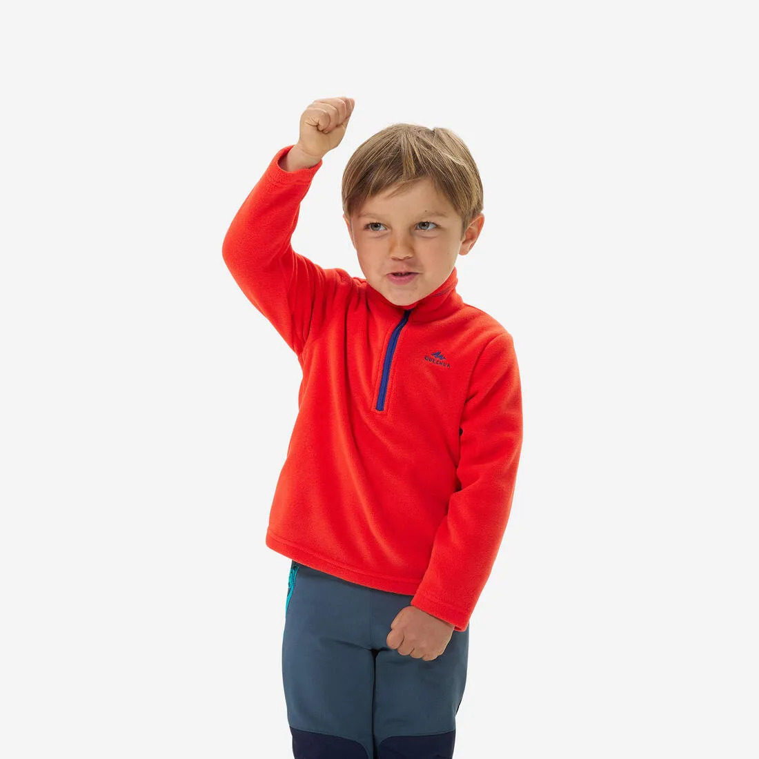 Polaire de randonnée - mh100 verte - enfant 2-6 ans