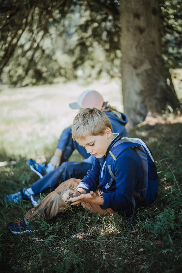 Polaire de randonnée - mh100 verte - enfant 2-6 ans