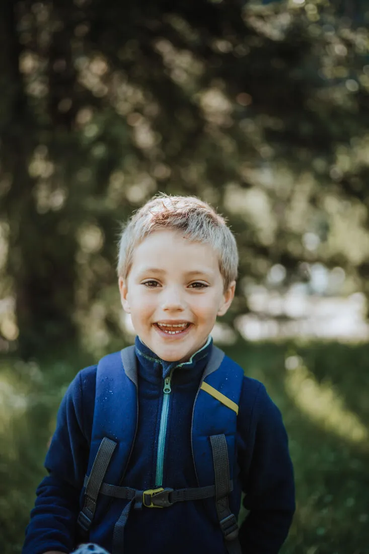 Polaire de randonnée - mh100 verte - enfant 2-6 ans
