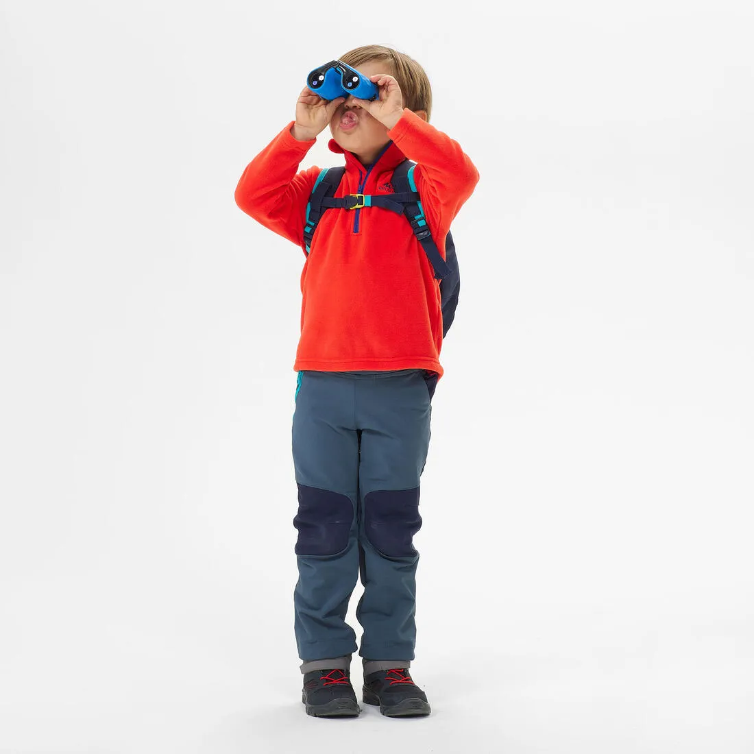 Polaire de randonnée - mh100 verte - enfant 2-6 ans