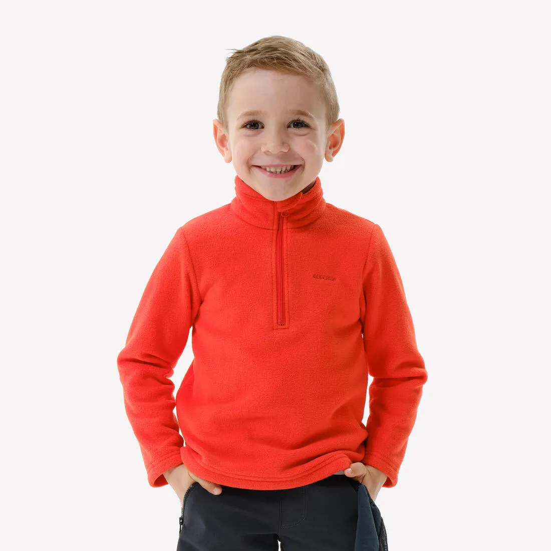 Polaire de randonnée - mh100 verte - enfant 2-6 ans