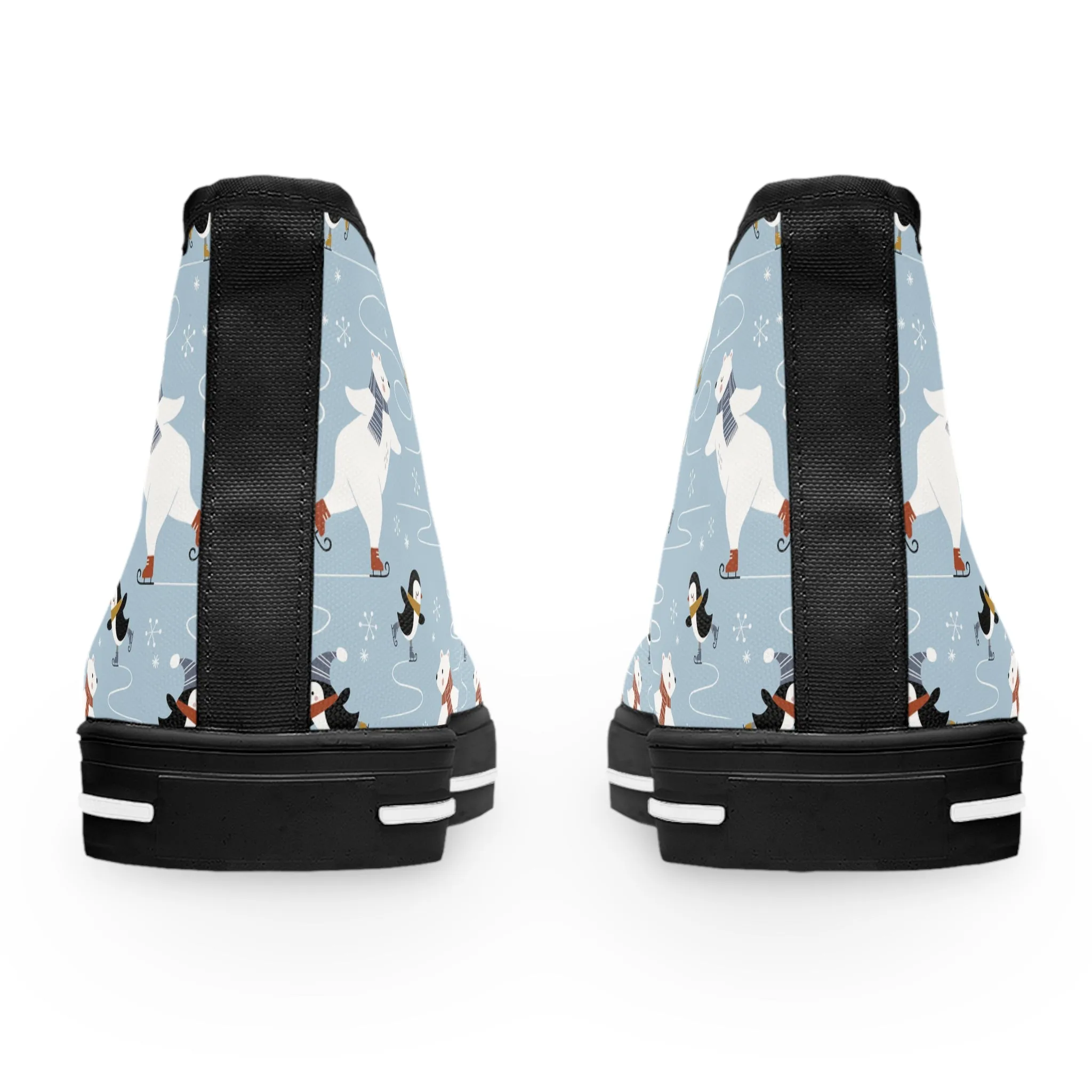 Polar Bear and Penguins Women's High Top Sneakers