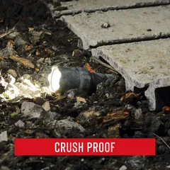 PS400 CREW POLYSTEEL STORM, PROOF FLASHLIGHT 500 LUMENS