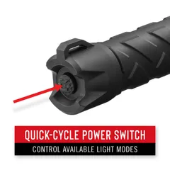 PS400 CREW POLYSTEEL STORM, PROOF FLASHLIGHT 500 LUMENS