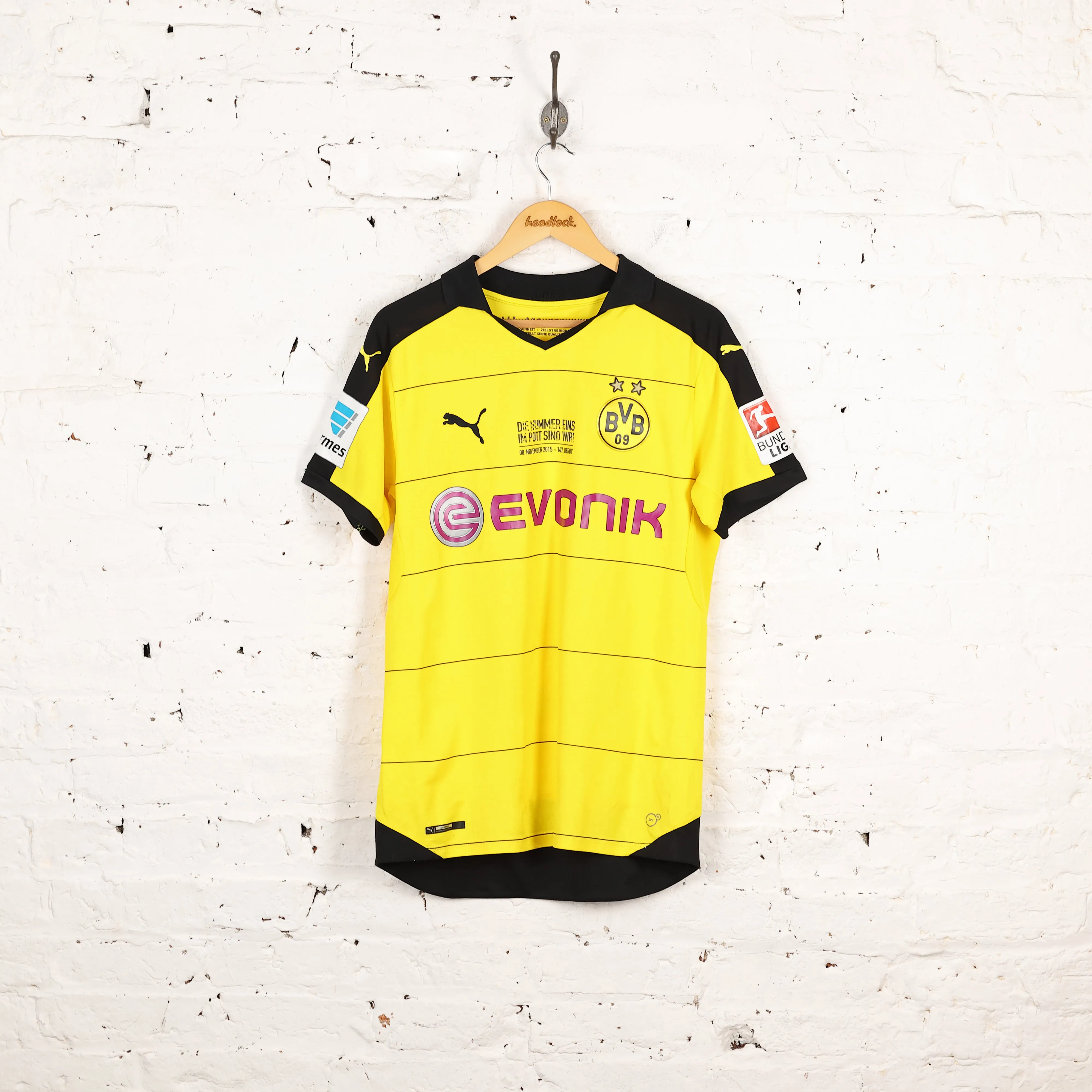 Puma Borussia Dortmund 2015 Weigl Home Football Shirt - Yellow - M
