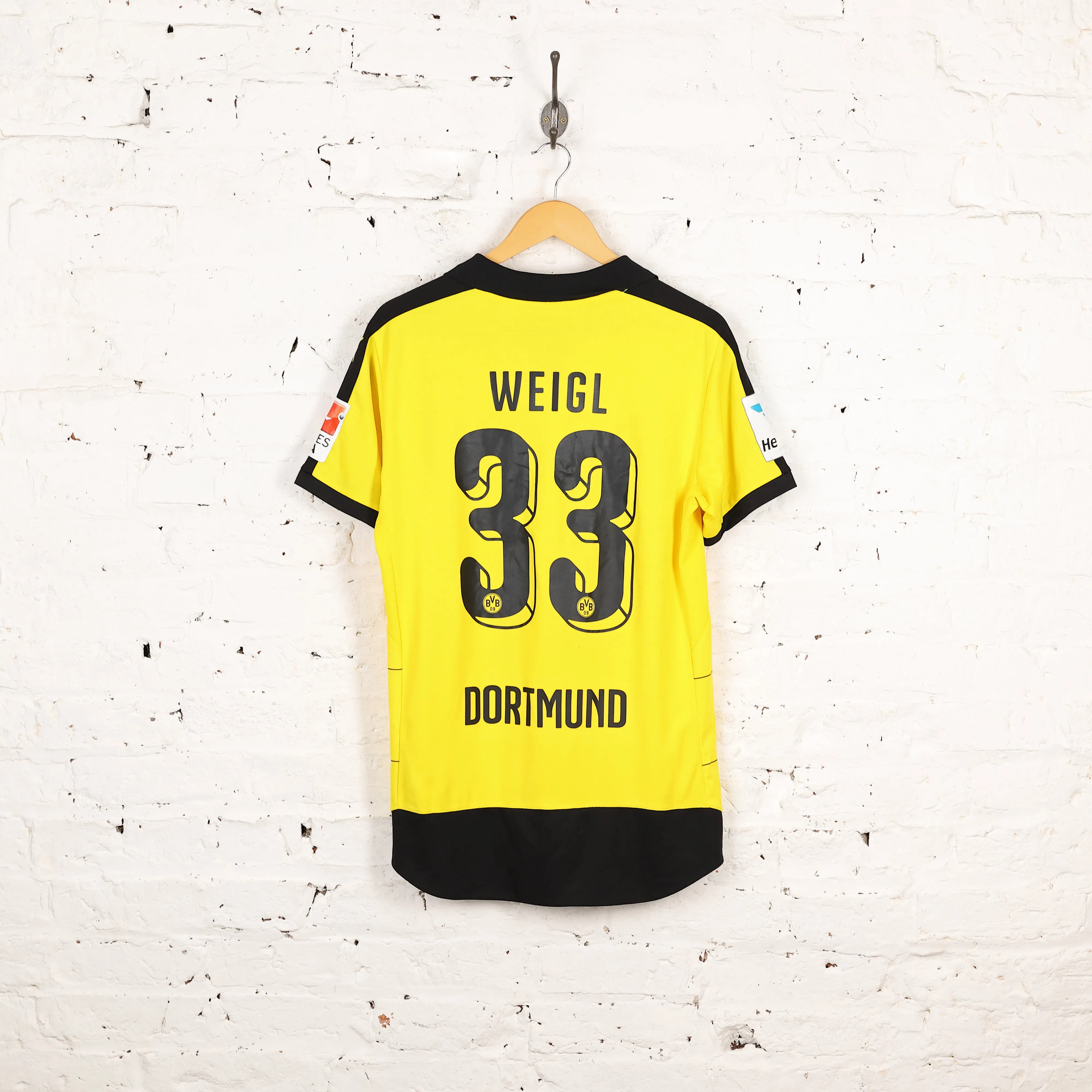 Puma Borussia Dortmund 2015 Weigl Home Football Shirt - Yellow - M