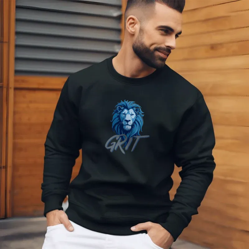 "Lion Grit" Men's Long Sleeve T-Shirt