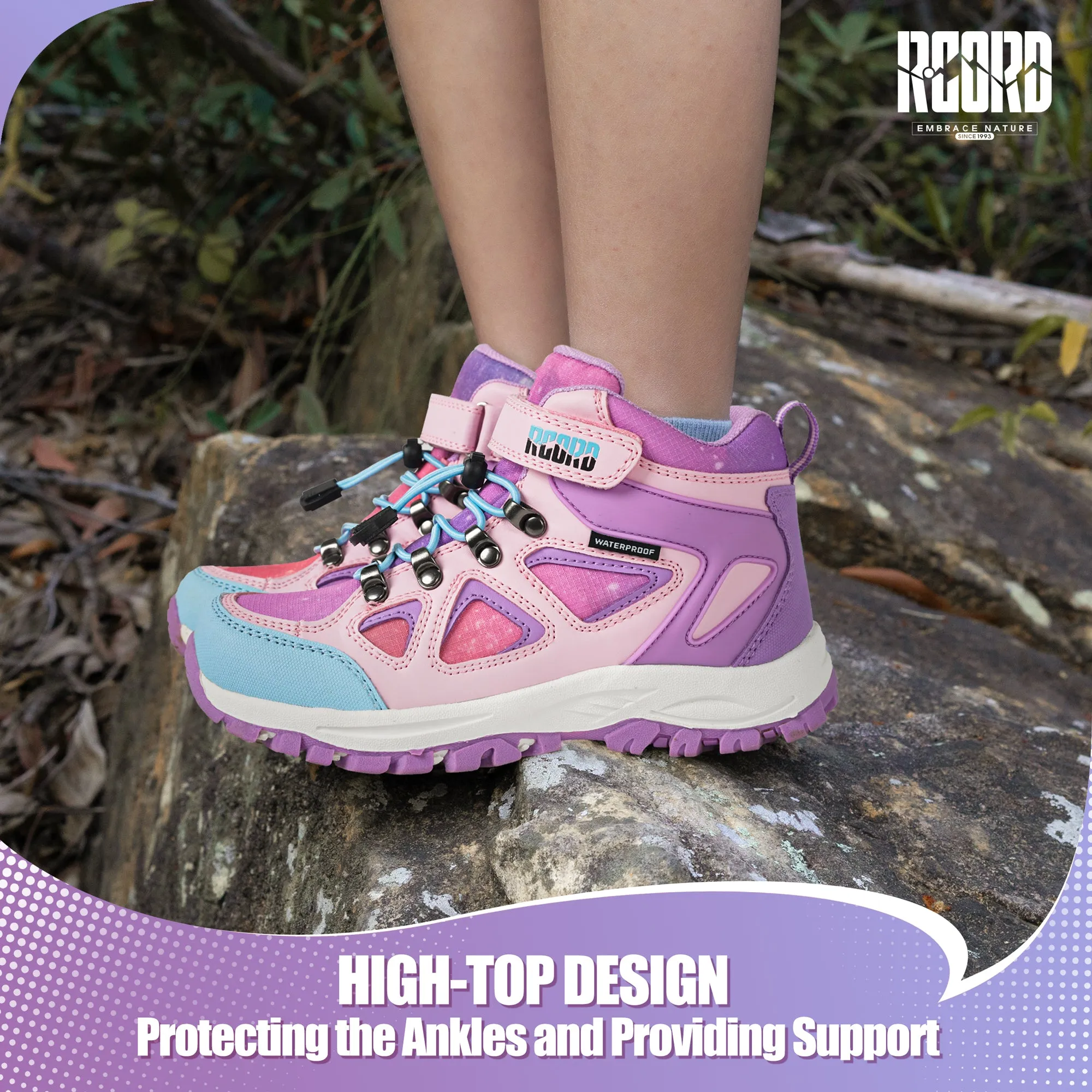 R CORD Kids Hiking Boots Girls Hiking Boots