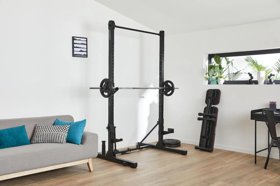 Rack de musculation pliable/ rétractable squat, bench et traction - RACK 500
