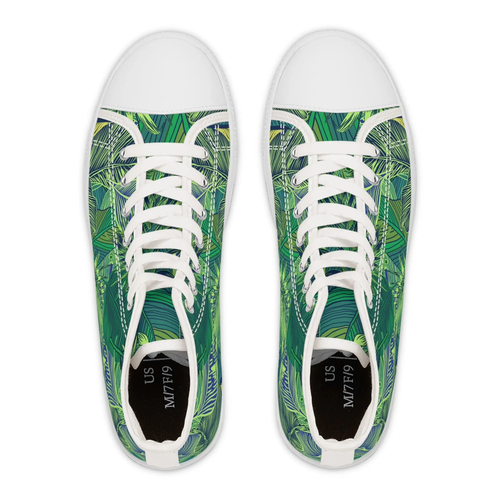 Rainforest Rhythm Women's High Top Sneakers