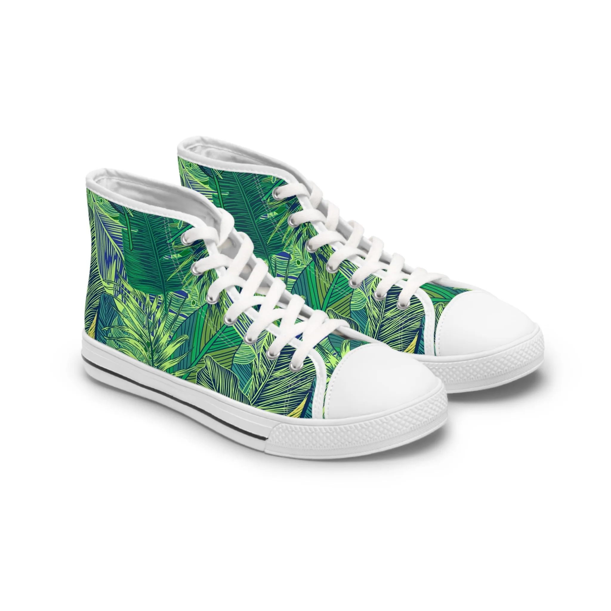 Rainforest Rhythm Women's High Top Sneakers