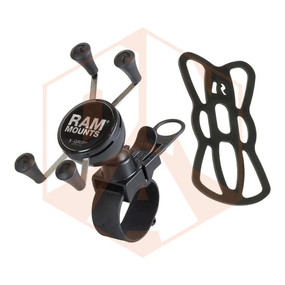 RAM EZ-Strap™ Rail Mount with Universal X-Grip® Cell Phone Cradle
