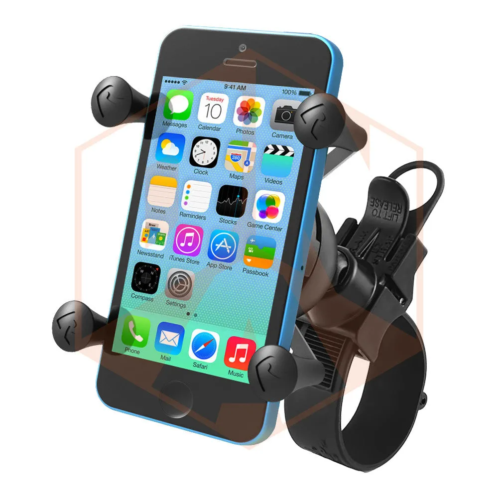 RAM EZ-Strap™ Rail Mount with Universal X-Grip® Cell Phone Cradle