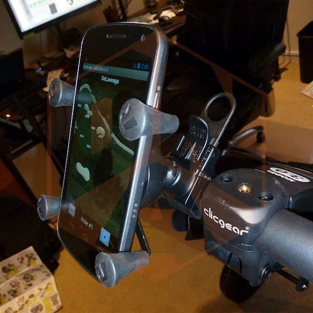 RAM EZ-Strap™ Rail Mount with Universal X-Grip® Cell Phone Cradle
