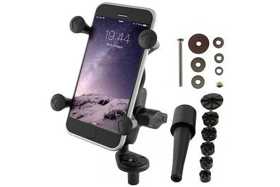 RAM Set - Fork Stem Mount X Grip Phone Cradle (Large)