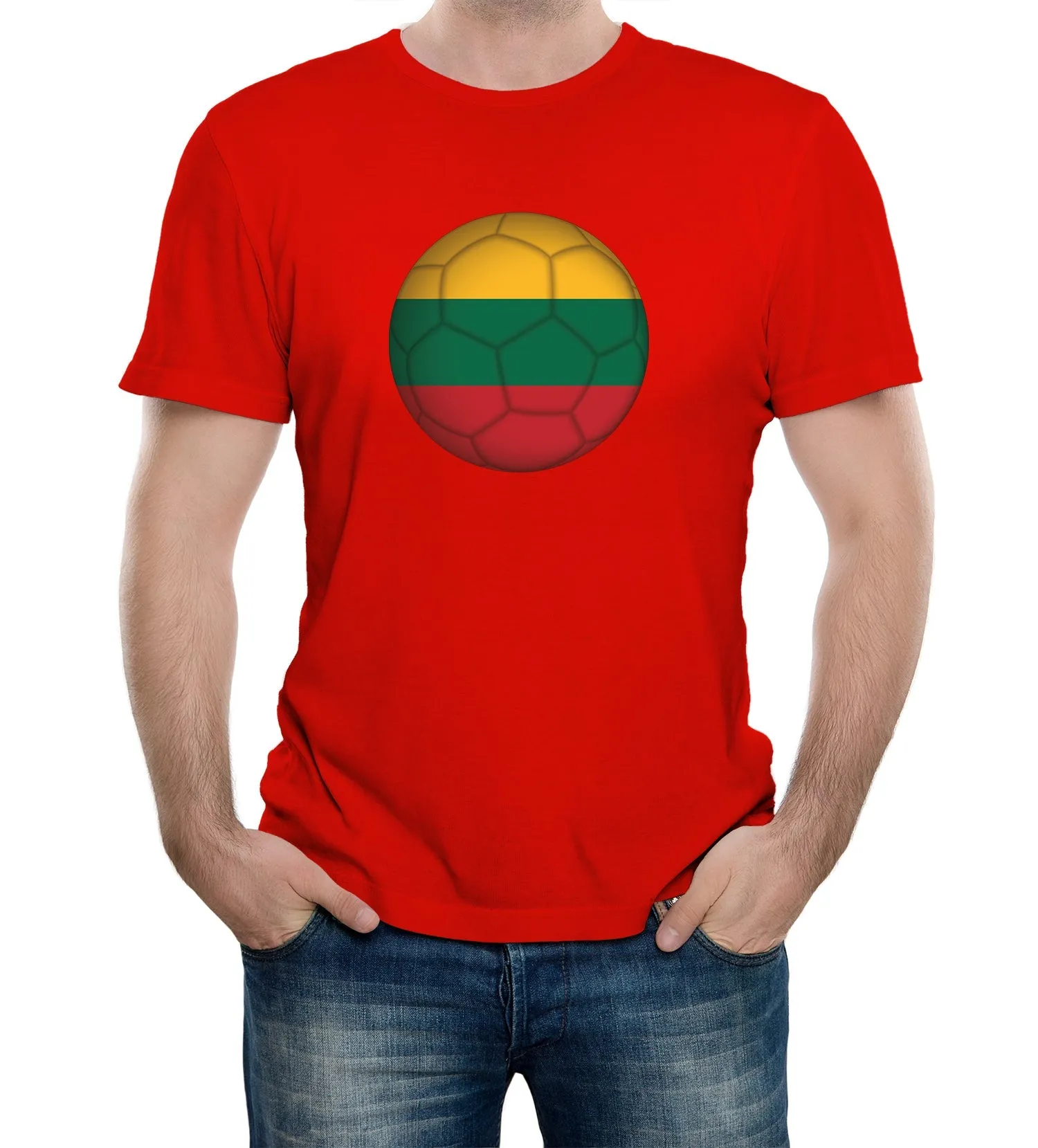 Reality Glitch Lithuania Football Supporter Mens T-Shirt