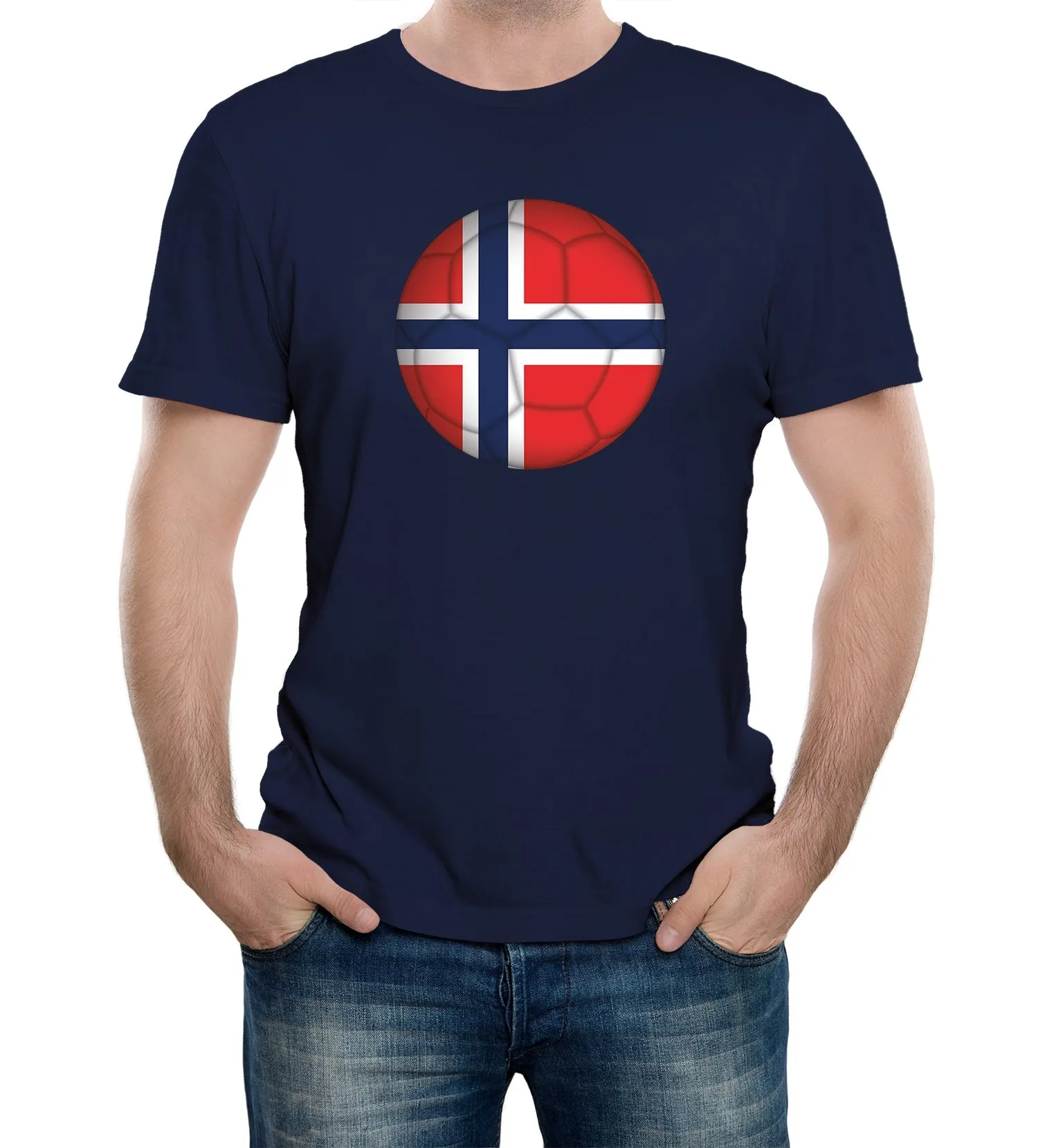 Reality Glitch Norway Football Supporter Mens T-Shirt