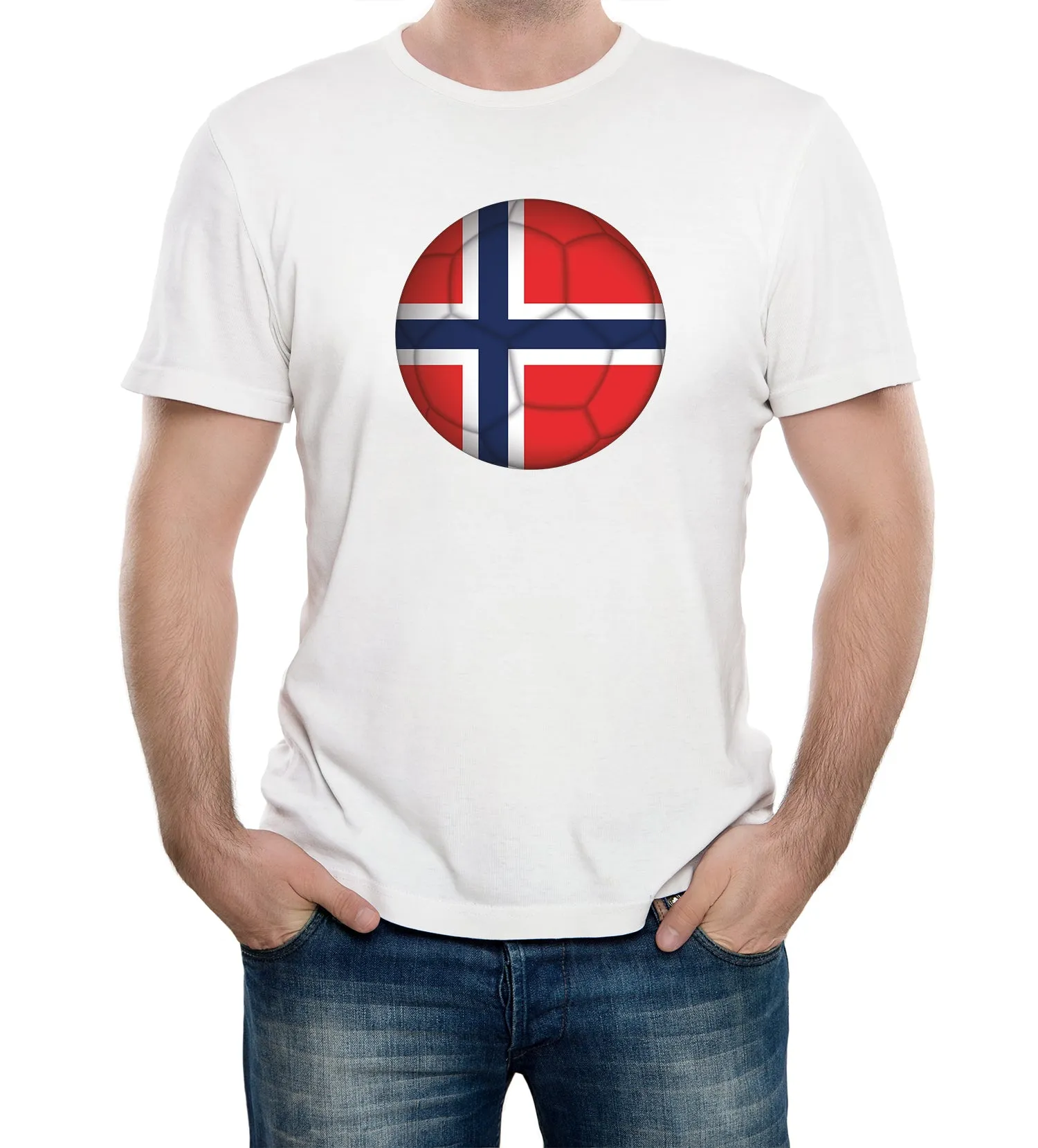 Reality Glitch Norway Football Supporter Mens T-Shirt