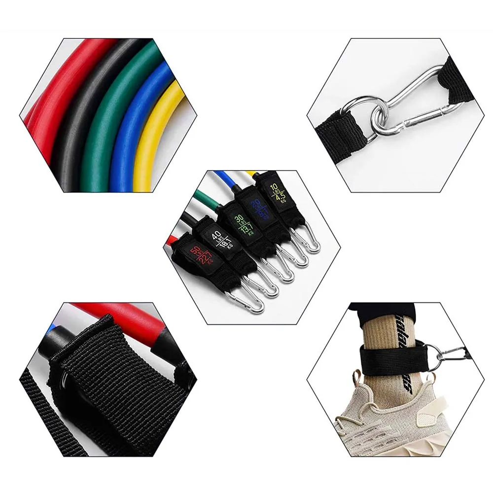 Resistance Band Set 11-teilig (bis 68 kg Widerstand)