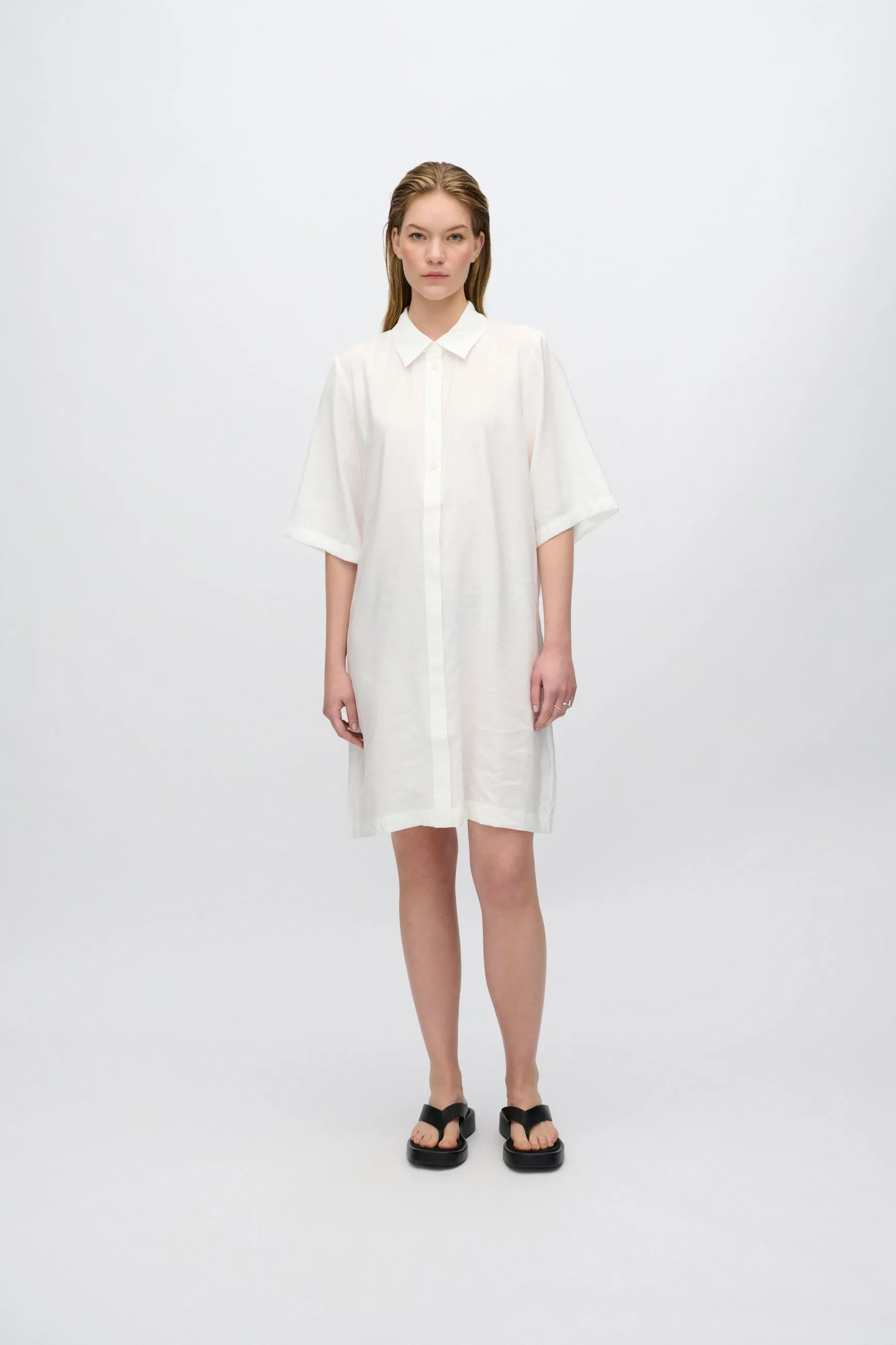 Rey shirt dress 3780 - Coco Milk