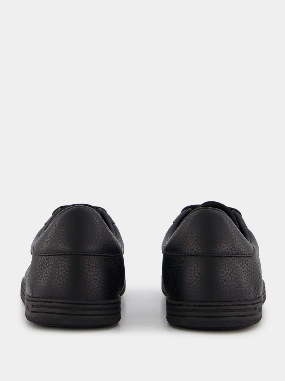 Saint Tropez Perforated Black Sneakers