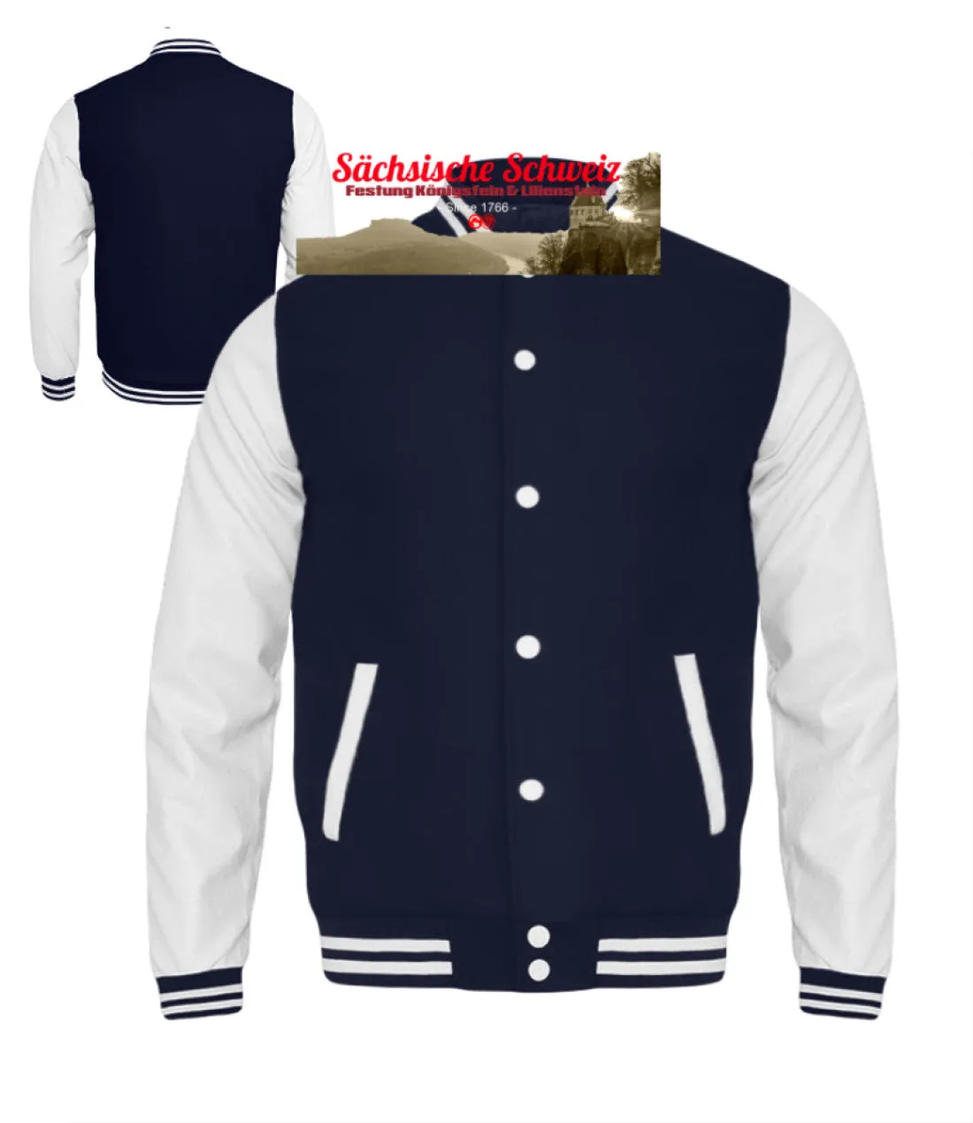 Sächsiche Schweiz - Festung Königstein  - Kinder College Sweatjacke